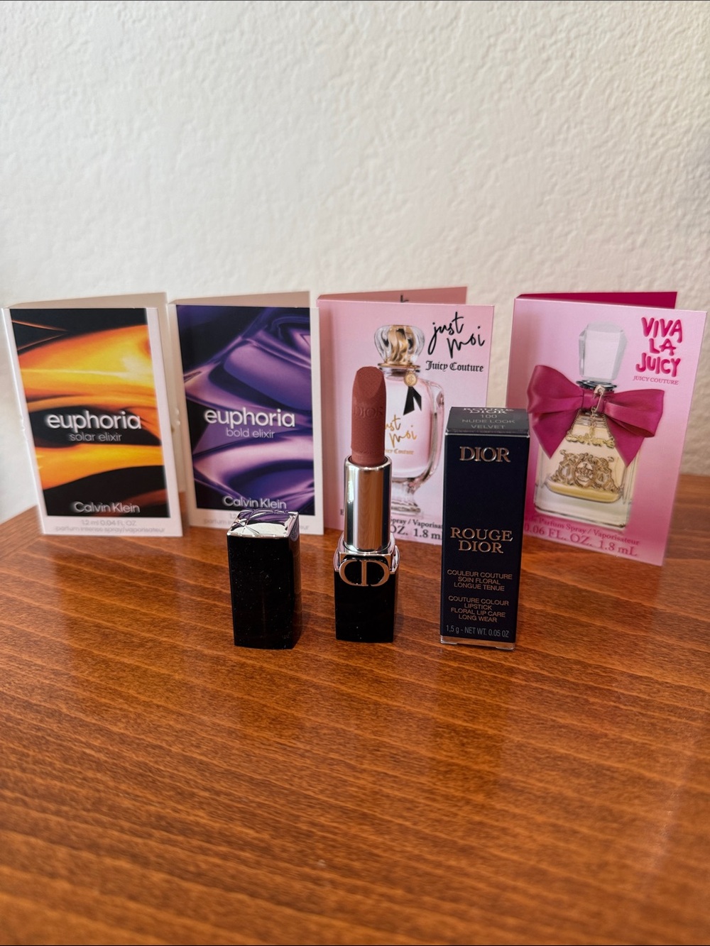 Dior Rouge Travel Lipstick in 100 Nude Look Velvet
